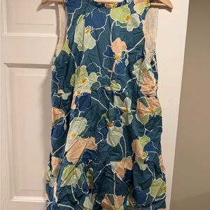 Sezane Floral Sleeveless Dress